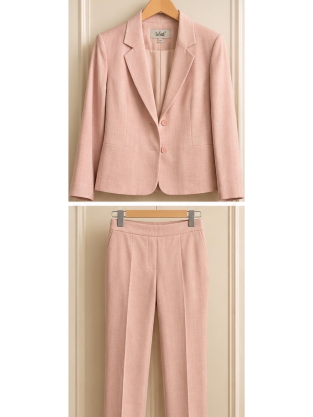 LeSuit Pink 2-Piece Pantsuit